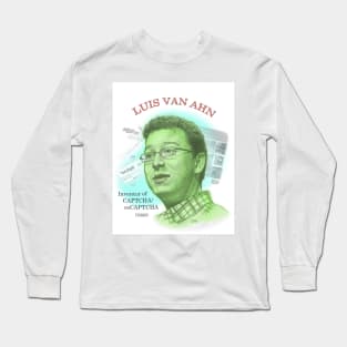 Luis Van Ahn, Inventor of CAPTCHA/reCAPTCHA Long Sleeve T-Shirt